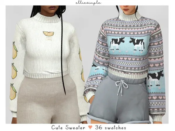 Скриншот мода Свитер Cute Sweater